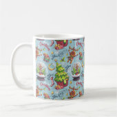 Weihnachts-Rentier & Schneekanäle Kaffeetasse (Links)