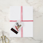 Weihnachts-Rentier-Skifahren Geschenkanhänger (Mit Garn)