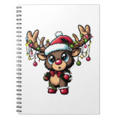 Weihnachts-Rentier Spiral-Foto-Notebook Notizblock (Vorderseite)