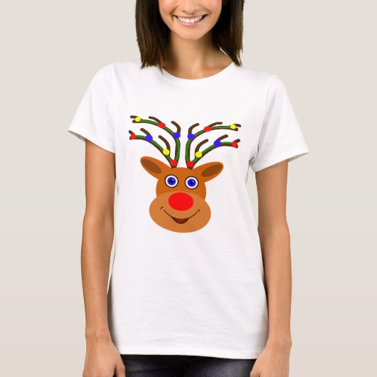 Weihnachts-Rentier-T - Shirt (Vorderseite)