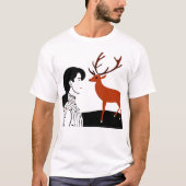 Weihnachts-Rentier-T - Shirt (Vorderseite)
