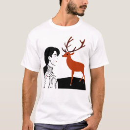 Weihnachts-Rentier-T - Shirt
