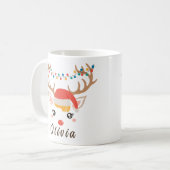 Weihnachts-Rentier-Tasse Kaffeetasse (Vorderseite Links)