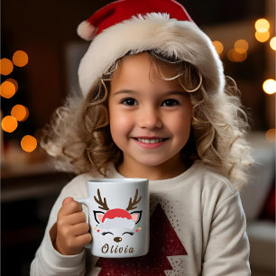 Weihnachts-Rentier-Tasse   Rentierfass-Tasse Kaffeetasse