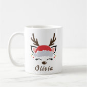 Weihnachts-Rentier-Tasse | Rentierfass-Tasse Kaffeetasse (Links)