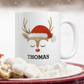 Weihnachts-Rentier-Tasse Zweifarbige Tasse