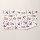 Weihnachts-Rentier und Mittens Badhandtuch Set (Handtuch)