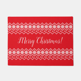 Weihnachts-Rentier und Schneeflocken Nordic Door M Fußmatte