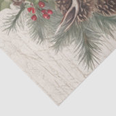 Weihnachts-Rentier Vintager Kiefernholz Seidenpapier (Ausschnitt)