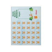 Weihnachts Rentier Weihnachtsspiel für Kinder Notizblock (Rotiert)
