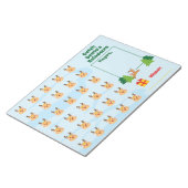 Weihnachts Rentier Weihnachtsspiel für Kinder Notizblock (angewinkelt)