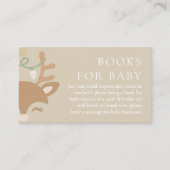 Weihnachts-RentierBaby-Duschbücher für Baby Begleitkarte (Vorderseite)