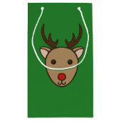 Weihnachts-Rentierbeutel Kleine Geschenktüte (Rückseite)