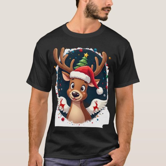 Weihnachts-Rentiere (2) T-Shirt (Vorderseite)