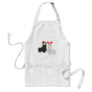 weihnachts-rentiere-alpakas schürze
