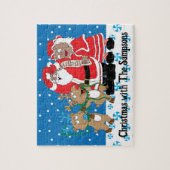 Weihnachts-Rentiere Puzzle (Vertikal)