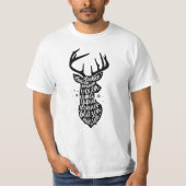 Weihnachts-Rentiere T-Shirt (Vorderseite)