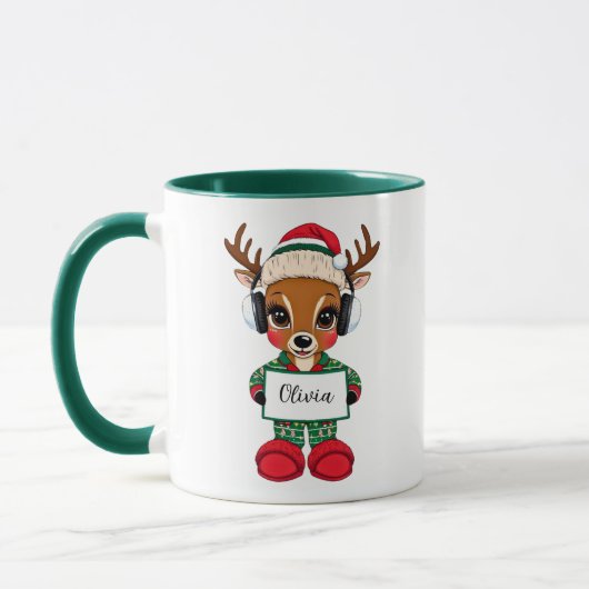 Weihnachts-Rentierferien-Tasse Tasse (Links)