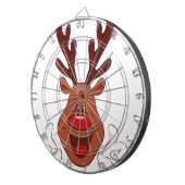 Weihnachts-Rentiergesicht Dartscheibe (Vorderseite rechts)