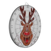 Weihnachts-Rentiergesicht Dartscheibe (Vorderseite Links)