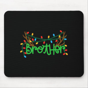 Weihnachts-Rentiergeweih-Bruder-T-Shirt Mousepad