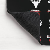 Weihnachts-Rentierjäger Hirschfleisch-Jagd Mousepad (Ecke)