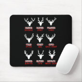 Weihnachts-Rentierjäger Hirschfleisch-Jagd Mousepad (Mit Mouse)