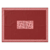 Weihnachts-Rentierlace 52" x 70" Tischdecke (Vorderseite (Horizontal))