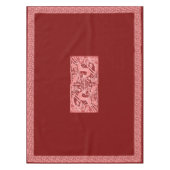 Weihnachts-Rentierlace 52" x 70" Tischdecke (Vorderseite)