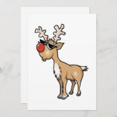Weihnachts-Rentierleben Feiertagskarte (Vorne/Hinten)
