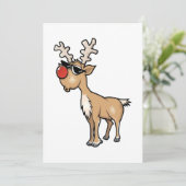 Weihnachts-Rentierleben Feiertagskarte (Stehend Vorderseite)