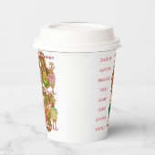 Weihnachts-Rentierpapier-Cups Pappbecher (Links)