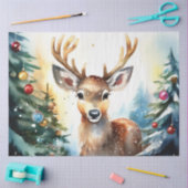 Weihnachts-Rentierpapier Seidenpapier (Basteln)