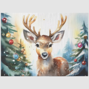 Weihnachts-Rentierpapier Seidenpapier