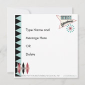 Weihnachts Retro 01 Karte/Einladung Einladung (Rückseite)