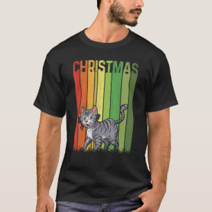 Weihnachts Retro Bobcats Niedliche Gruppe Matching T-Shirt