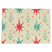 Weihnachts-Retro der 1950er Jahre Große Geschenktüte (Rückseite)