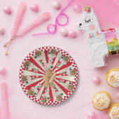 Weihnachts-Retro-Gingerbrot-Bäcker Pappteller (Party)