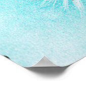 Weihnachts-Retro Holiday Glühbirnen Poster (Ecke)