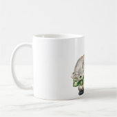 Weihnachts-Retro-Katze Kaffeetasse (Links)
