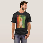 Weihnachts Retro Labrador Dog Group Matching Xmas T-Shirt (Vorne ganz)