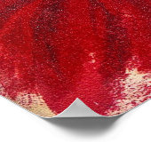 Weihnachts-Retro Lady Holiday Poster (Ecke)