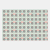 Weihnachts Retro Mitte Jahrhundert Moderne MOD Geschenkpapier Set (Vorderseite 3)