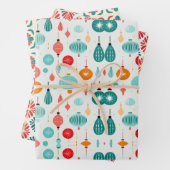 Weihnachts Retro Mitte Jahrhundert Moderne MOD Geschenkpapier Set (Beispiel)