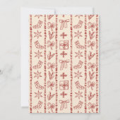 Weihnachts-Retro-Sketch Grand Millennium-Party Einladung (Rückseite)