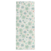 Weihnachts Retro Snowflakes Muster Creme oder Cust Geschenktüte Für Weinflaschen (Rückseite)