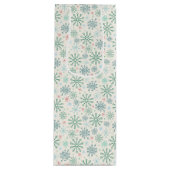 Weihnachts Retro Snowflakes Muster Creme oder Cust Geschenktüte Für Weinflaschen (Vorderseite)