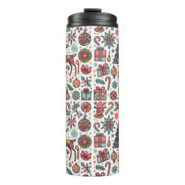 Weihnachts Retro Tree Geschenk Thermal Tumbler Thermosbecher