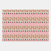 Weihnachts-Retro-Umschlagpapier Geschenkpapier Set (Vorderseite 2)