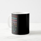 Weihnachts-Retro-Videospiel Kaffeetasse (Vorderseite Links)